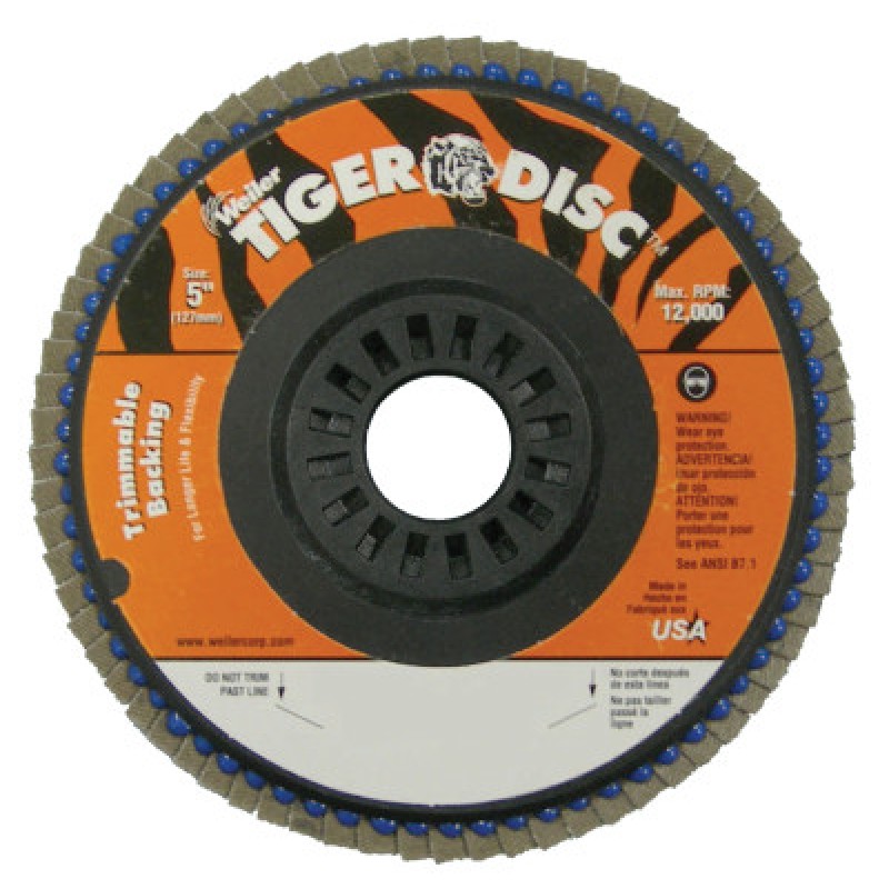 5" X 7/8 TYPE 29 STYLE GRINDING WHEEL 40 GRIT-WEILER CORPORAT-804-50010