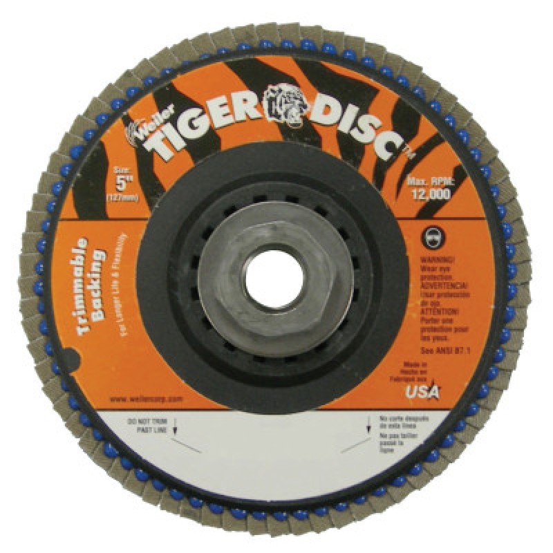 5" X 5/8-11 TYPE 29 STYLE GRIND. WHEEL 80 GRIT-WEILER CORPORAT-804-50016