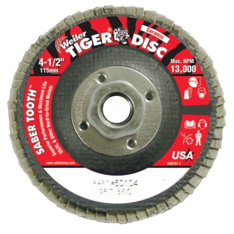 4-1/2" ANGLED- PHENOLIC-- 36 CER- 5/8"-11 ARBOR-WEILER CORPORAT-804-50104