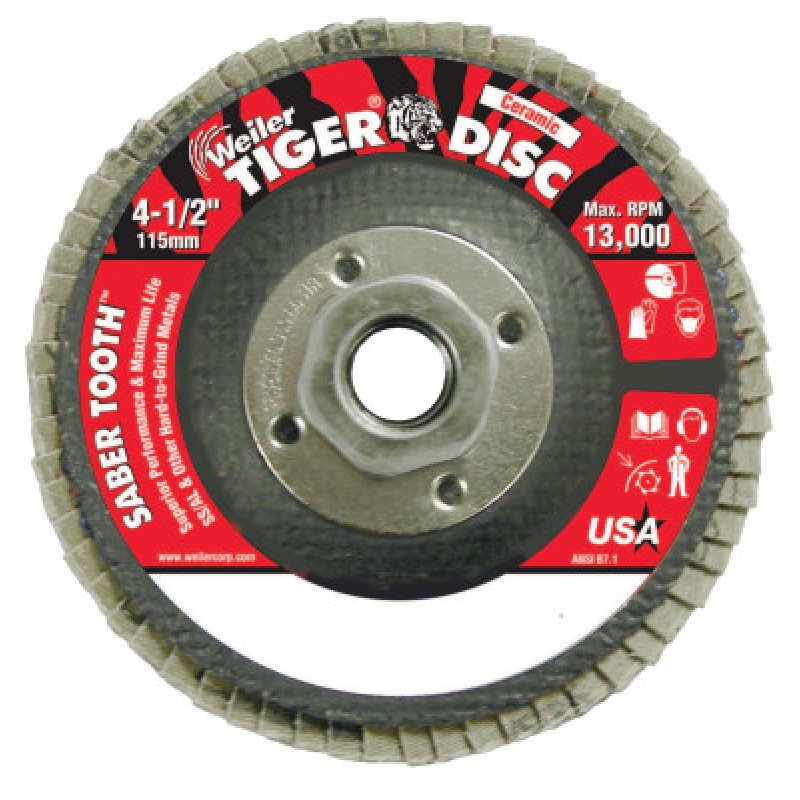 4-1/2" ANGLED- PHENOLIC-80 CER- 5/8"-11 ARBOR-WEILER CORPORAT-804-50107