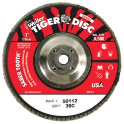 7" ANGLED- PHENOLIC- 36CER- 5/8" -11 ARBOR-WEILER CORPORAT-804-50112