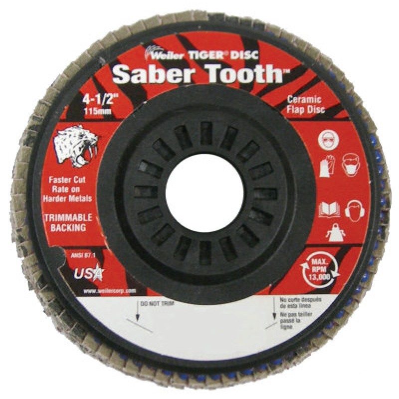 4-1/2" ANGLED- TRIM BACKING- 60 CER- 7/8" ARBOR-WEILER CORPORAT-804-50118