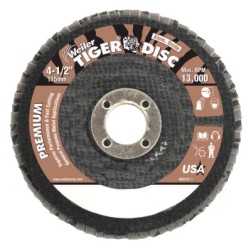 4" TIGER DISC ABRASIVE DISC  60AO 5/8"AH-WEILER CORPORAT-804-50554