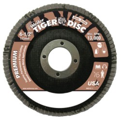 TIGER DISC 4.5" 40GRIT 7/8ARB-WEILER CORPORAT-804-50563