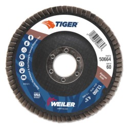 4-1/2" TIGER DISC ABRSVFLAP DISC 60 AO-WEILER CORPORAT-804-50664