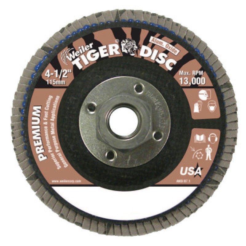 4-1/2" PHENOLIC BACKING 40AO  5/8"-11 UNC NUT-WEILER CORPORAT-804-50668