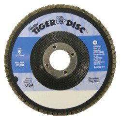 TIGER DISC 5" 60GRIT 7/8ARB-WEILER CORPORAT-804-50714