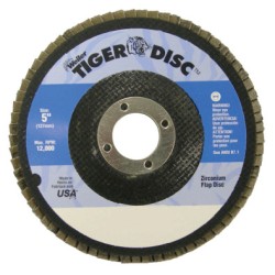 5" TIGER DISC ABRASIVE FLAP DISC-WEILER CORPORAT-804-50715