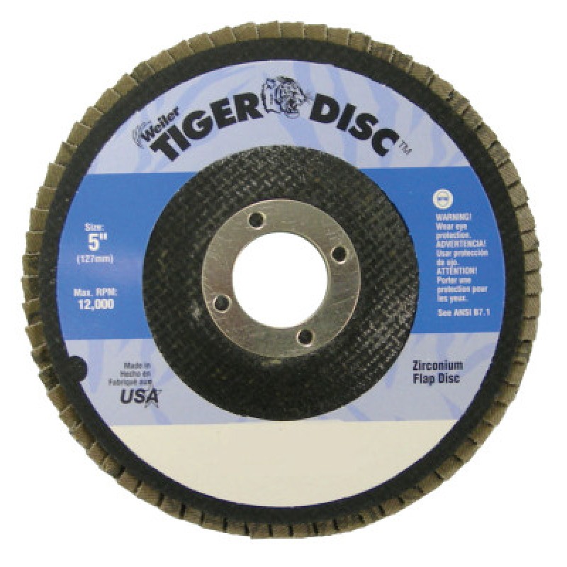 5" TIGER DISC ABRASIVE FLAP DISC-WEILER CORPORAT-804-50715