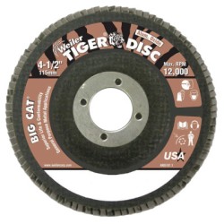 4 1/2"TIGER DISC BIG CATABR FLAP PHENOLIC BK-WEILER CORPORAT-804-50763