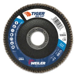 41/2" TIGER DISC BIG CATABR FLAP PHENOLIC BK-WEILER CORPORAT-804-50806