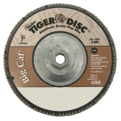 7" TIGER DISC BIG CAT ABR FLAP DISC PHENOLIC BK-WEILER CORPORAT-804-50834