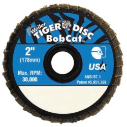 2" BOBCAT ABRASIVE FLAPDISC ANGLED 36Z GRIT-WEILER CORPORAT-804-50922