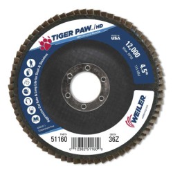 4-1/2" TIGER PAW SUPER HIGH DENSITY FLAP DISC  F-WEILER CORPORAT-804-51160