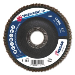 4-1/2" TIGER PAW SUPER HIGH DENSITY FLAP DISC  F-WEILER CORPORAT-804-51161