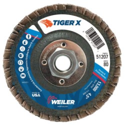 4-1/2" TIGER X FD  ANG PHEN BACK  80Z  5/8"-11-WEILER CORPORAT-804-51207