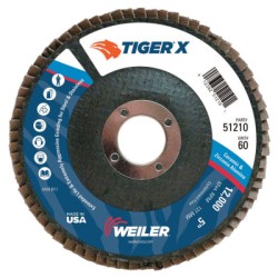 5" TIGER X FD  ANG  PHENBACK  60Z  7/8" ARBOR H-WEILER CORPORAT-804-51210