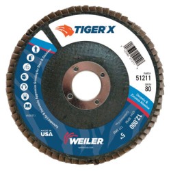 5" TIGER X FD  ANG  PHENBACK  80Z  7/8" ARBOR H-WEILER CORPORAT-804-51211