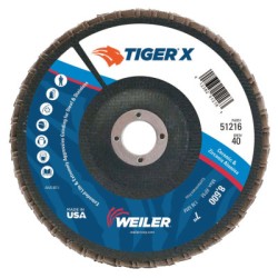 7" TIGER X FD  ANG  PHENBACK  40Z  7/8" ARBOR H-WEILER CORPORAT-804-51216