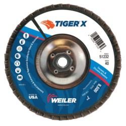 7" TIGER X FD  FLAT  PHEN BACK  40Z  5/8-11" ARB-WEILER CORPORAT-804-51232