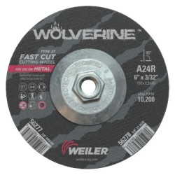 6 X 3/32 WOLV TY27 CUT WHL  A24R  5/8-11 UNC-WEILER CORPORAT-804-56278