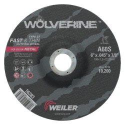 6 X 045 WOLV TY27 CUT WHL  WA60S  7/8 AH-WEILER CORPORAT-804-56283