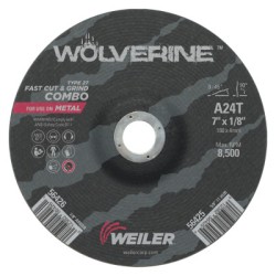 7 X 1/8 WOLV TY27 CUT WHL  A24T  7/8 AH-WEILER CORPORAT-804-56426