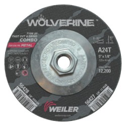 5 X 1/8 WOLV TY27 CUT WHL  A24T  5/8-11 UNC-WEILER CORPORAT-804-56427