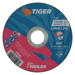 4-1/2 X 045 TIGER TY1 C-O WHL  A60T  7/8 AH-WEILER CORPORAT-804-57020