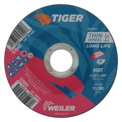 4-1/2 X 045 TIGER TY27C-O WHL  A60T  7/8 AH-WEILER CORPORAT-804-57041