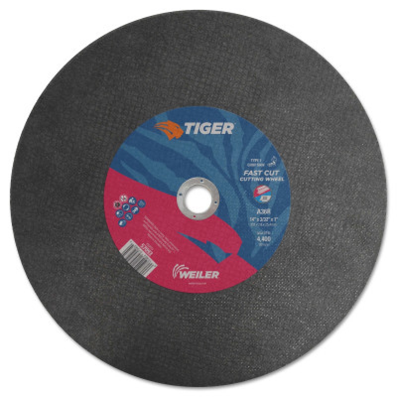 14 X 3/32 TIGER AO T1 CUTTING WHEEL  A36R  1 AH-WEILER CORPORAT-804-57093