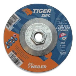 5 X 1/8 TIGER ZIRC TY27COMB WHL  5/8-11 AH-WEILER CORPORAT-804-58052