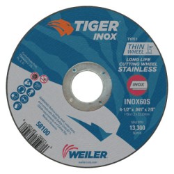 4-1/2 X 045 TIGER INOX TY1 C-O WHL   7/8 AH-WEILER CORPORAT-804-58100