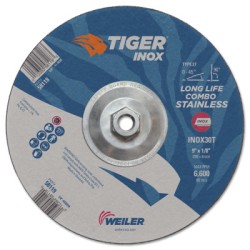 9 X 1/8 TIGER INOX T27 COMBO WHEEL 30T  5/8-11-WEILER CORPORAT-804-58118
