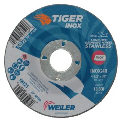 4-1/2 X 1/4 TIGER INOXTY27 GRIND WHL   7/8 AH-WEILER CORPORAT-804-58121