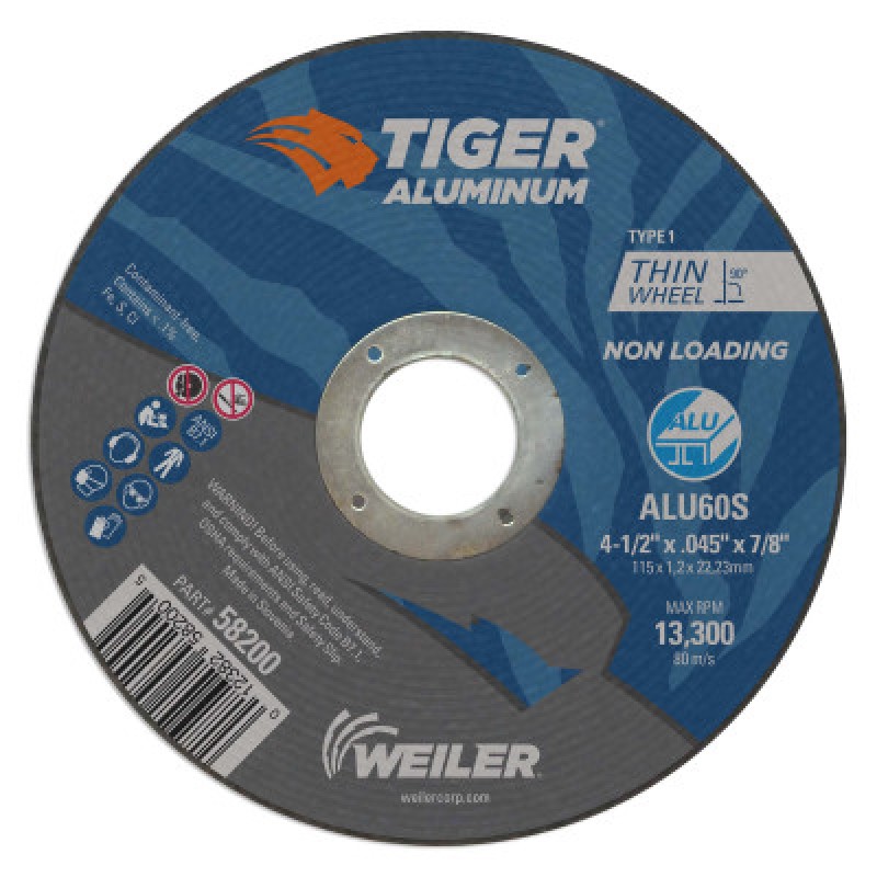 CW-4.5 X.045 X 7/8 ALU60S T1-WEILER CORPORAT-804-58200