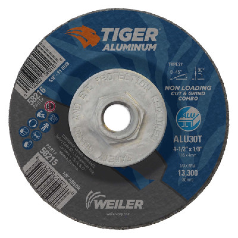 CMB-4.5 X 1/8 X 5/8-11 ALU T27-WEILER CORPORAT-804-58216