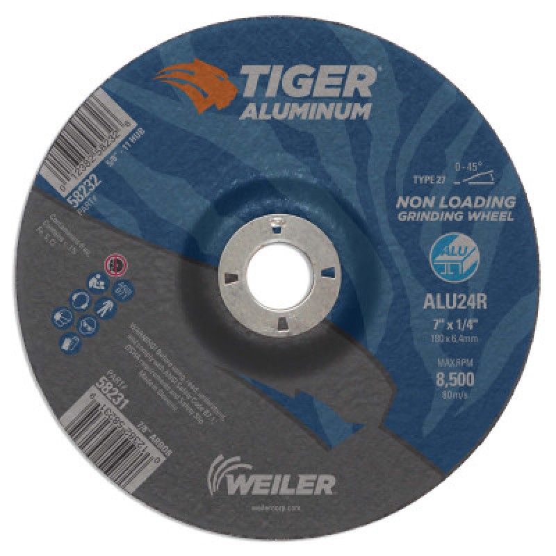 GW-7 X 1/4 X 7/8 ALU24RT27-WEILER CORPORAT-804-58231