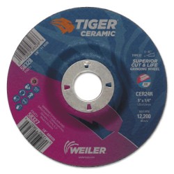 5 X 1/4 TIGER CERAMIC T27 GRINDING CER24R 7/8 AH-WEILER CORPORAT-804-58327