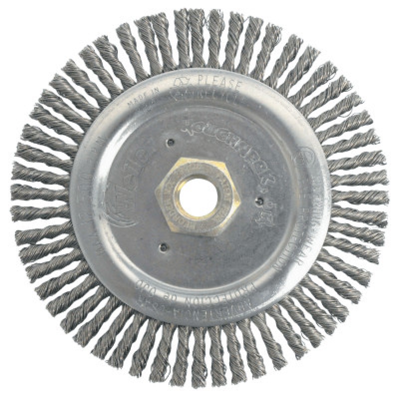 DUALLY 6" ROOT PASS BRUSH- .020 STEEL WIRE- 5/8-WEILER CORPORAT-804-79805