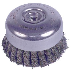 4" DOUBLE KNOT CUP BRUSH.023 5/8"-11 A.H.-WEILER CORPORAT-804-94012