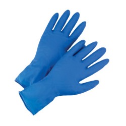 HIGH RISK BLUE 14MIL POWDER-FREE LATEX 50/BOX-PROTECTIVE INDU-813-2550/L