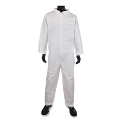 POSI WEAR BA - MICROPOROUSCOVERALL ZIP FRNT & CL-PROTECTIVE INDU-813-3600/XL