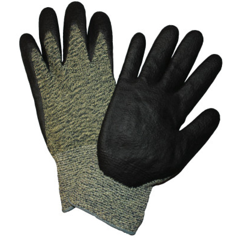 BLACK FOAM NITRILE PALMCOATED ARAMID/POLYAMIDE-PROTECTIVE INDU-813-710SANF/L