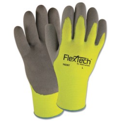 HI VIS SYNTHETIC KNIT GLOVE WITH NITRILE PALM XL-WELLS LAMONT IN-815-Y9239XL