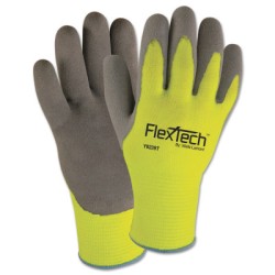 HI VIS SYNTHETIC KNIT GLOVE WITH NITRILE PALM M-WELLS LAMONT IN-815-Y9239M