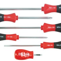 6 PC SLOTTED/PHILLIPS SCREWDRIVER SET-WIHA TOOLS*817*-817-30294