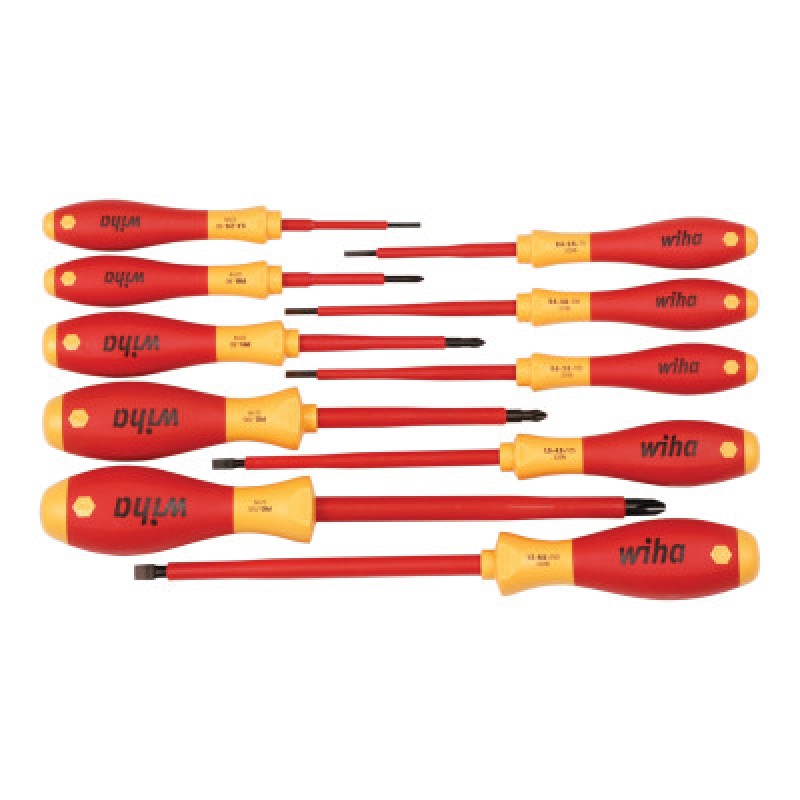 INSULATED 10 PC. SCREWDRIVER SET-WIHA TOOLS*817*-817-32093