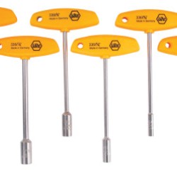 6PC NUTDRIVER SET W/T HANDLE-WIHA TOOLS*817*-817-33690