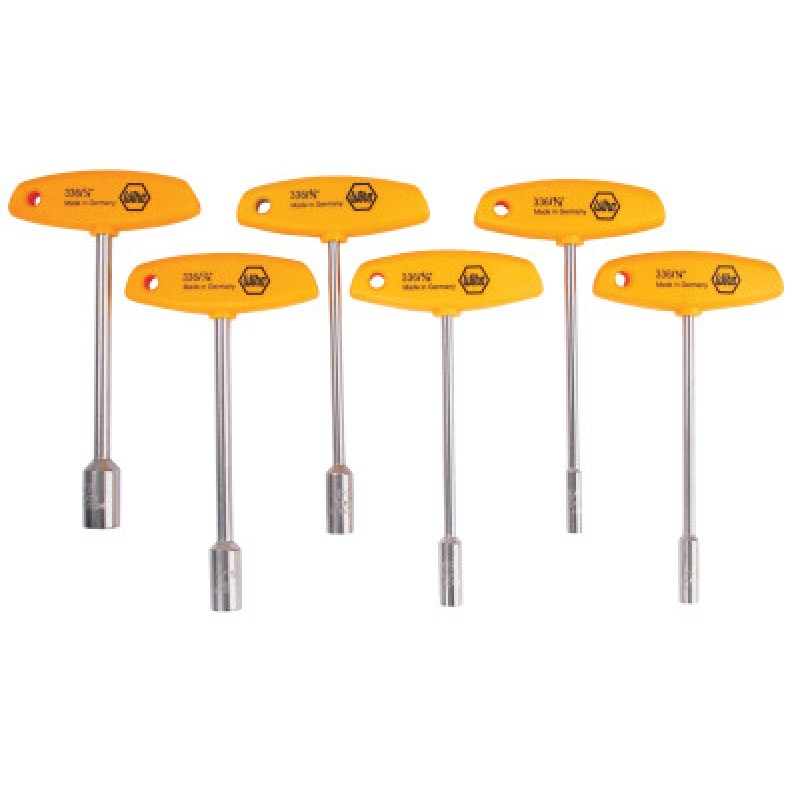6PC NUTDRIVER SET W/T HANDLE-WIHA TOOLS*817*-817-33690